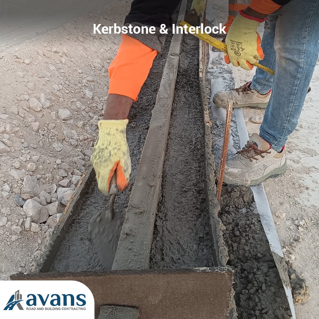 Avans QA Kerbstone & Interlock project in Qatar