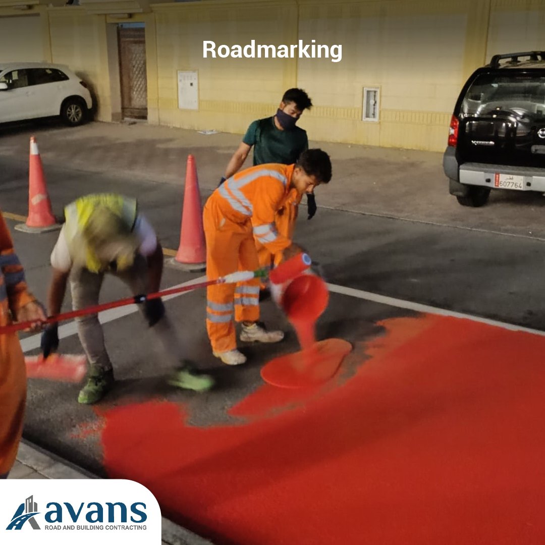 Avans QA Road Marking project in Qatar