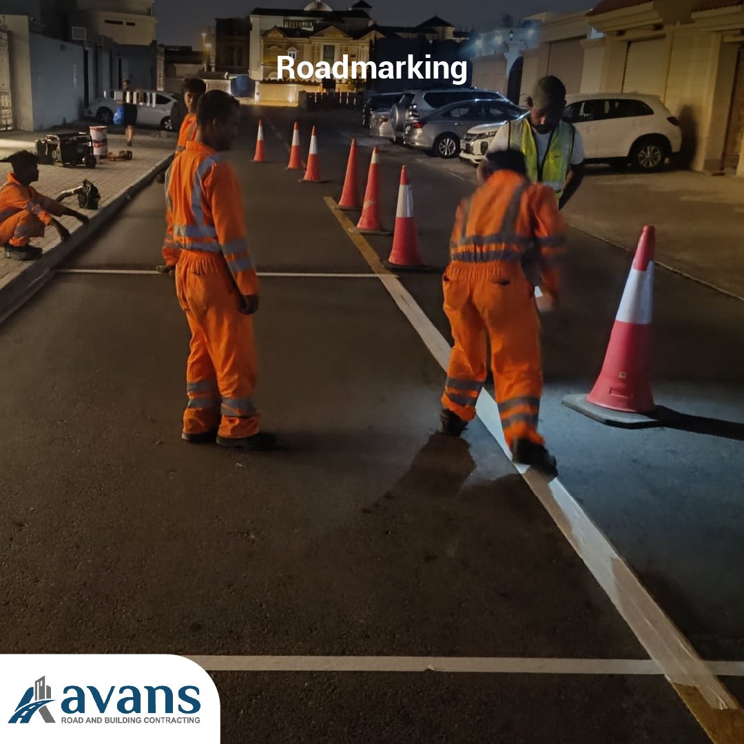 Avans QA Road Marking project in Qatar