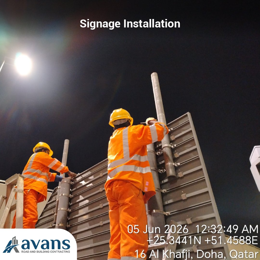 Avans QA Signage project in Qatar
