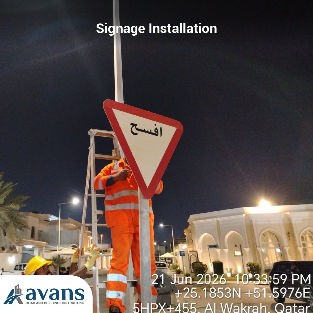 Roadside Sign Installation